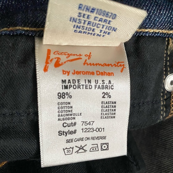 COH Citizens of Humanity by Jerome Dahan 24 Flap pocket~ - Picture 8 of 10